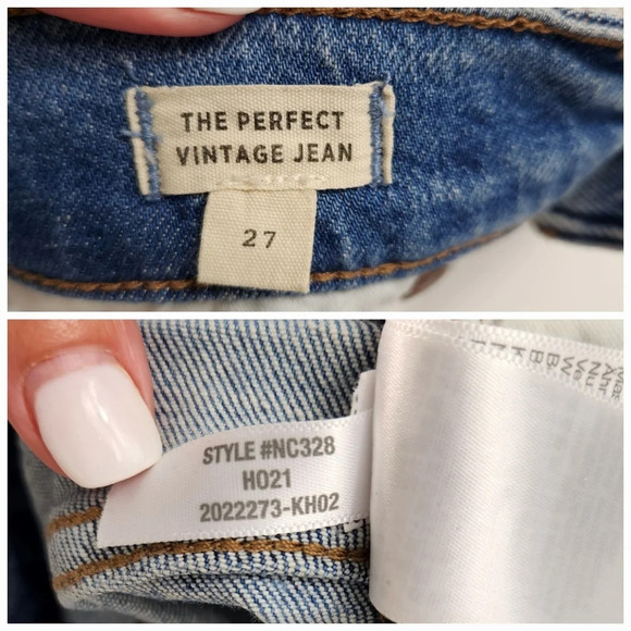 MADWELL The Perfect Vintage Jean  Medium Wash Distressed Size 27 - Picture 11 of 14